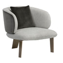 Sunpan Garry Lounge Chair - San Remo Winter Cloud / Diamond Mummy