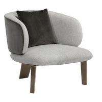Sunpan Garry Lounge Chair - San Remo Winter Cloud / Diamond Mummy