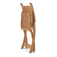 Curated Maison Felice Teak Outdoor Dining Folding Armchair