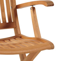 Curated Maison Felice Teak Outdoor Dining Folding Armchair