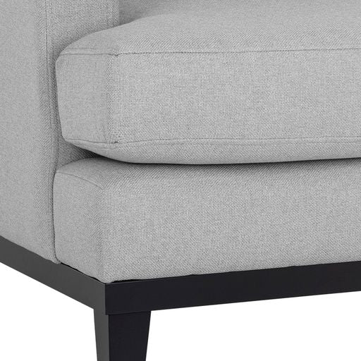 Sunpan Kaius Armchair in Limelight Oat / Limelight Silver