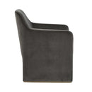 Sunpan Doreen Lounge Chair in Lux Brass - Diamond Mummy / Rubino White / Lux Moon Dust - Diamond Ocher