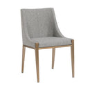 Sunpan Dionne Dining Chair in Monument Oatmeal / Monument Pebble