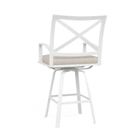Sunset West Bristol Swivel Barstool with Cushion