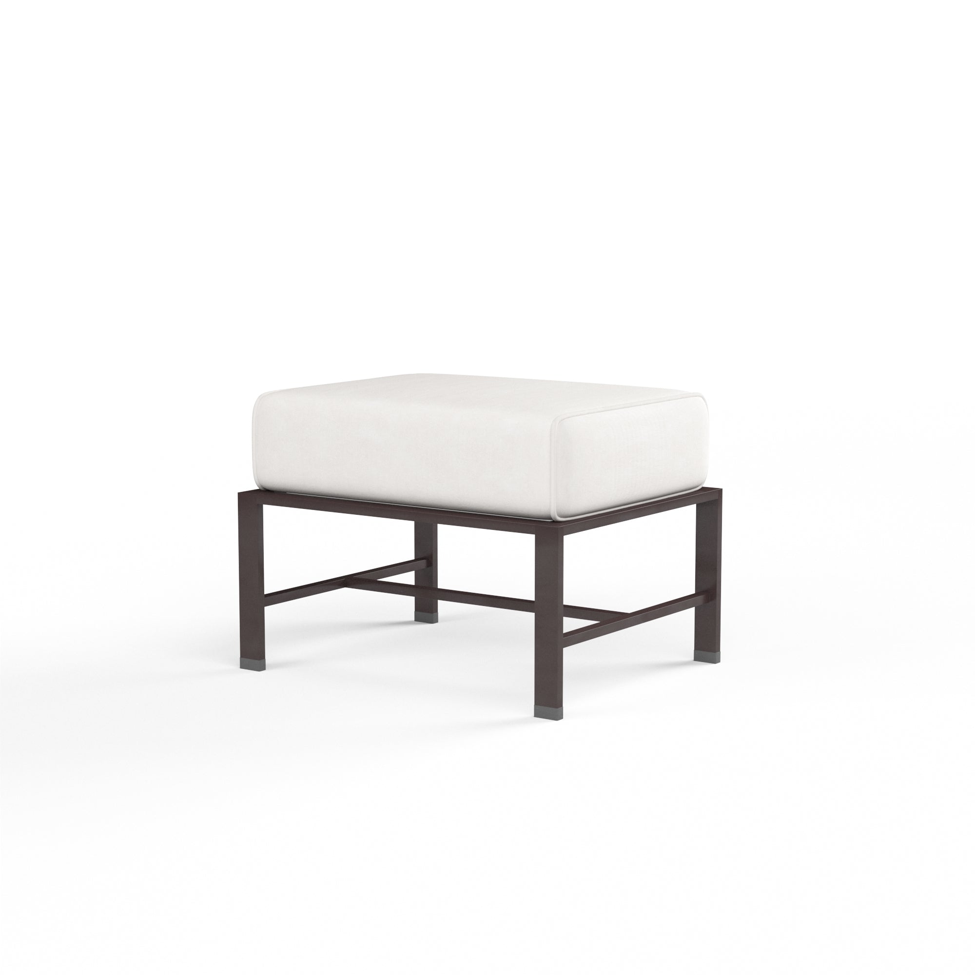 Sunset West La Jolla Aluminum Ottoman with Cushion
