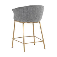 Sunpan Nadine Counter Stool Chacha Grey / Chacha Navy