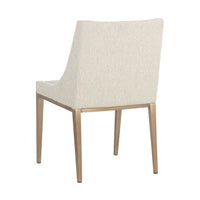 Sunpan Dionne Dining Chair in Monument Oatmeal / Monument Pebble