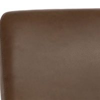 Sunpan Jody Dining Chair in Alpine Grey / Linea Light Grey / Missouri Mahogany Leather - Set of Two