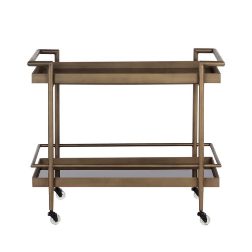 Sunpan Livingston Bar Cart Antique Brass / Black