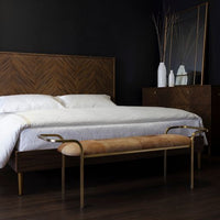 Sunpan Pasadena Wall Mirror Black / Brass
