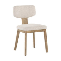 Sunpan Ricket Dining Chair Dark Brown - Dove Cream / Weathered Oak - Dove Cream