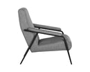 Sunpan Jill Lounge Chair - Salt and Pepper Tweed