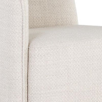 Sunpan Kendrick Wheeled Dining Armchair in Abbington Black / Moto Stucco / Nash Zebra