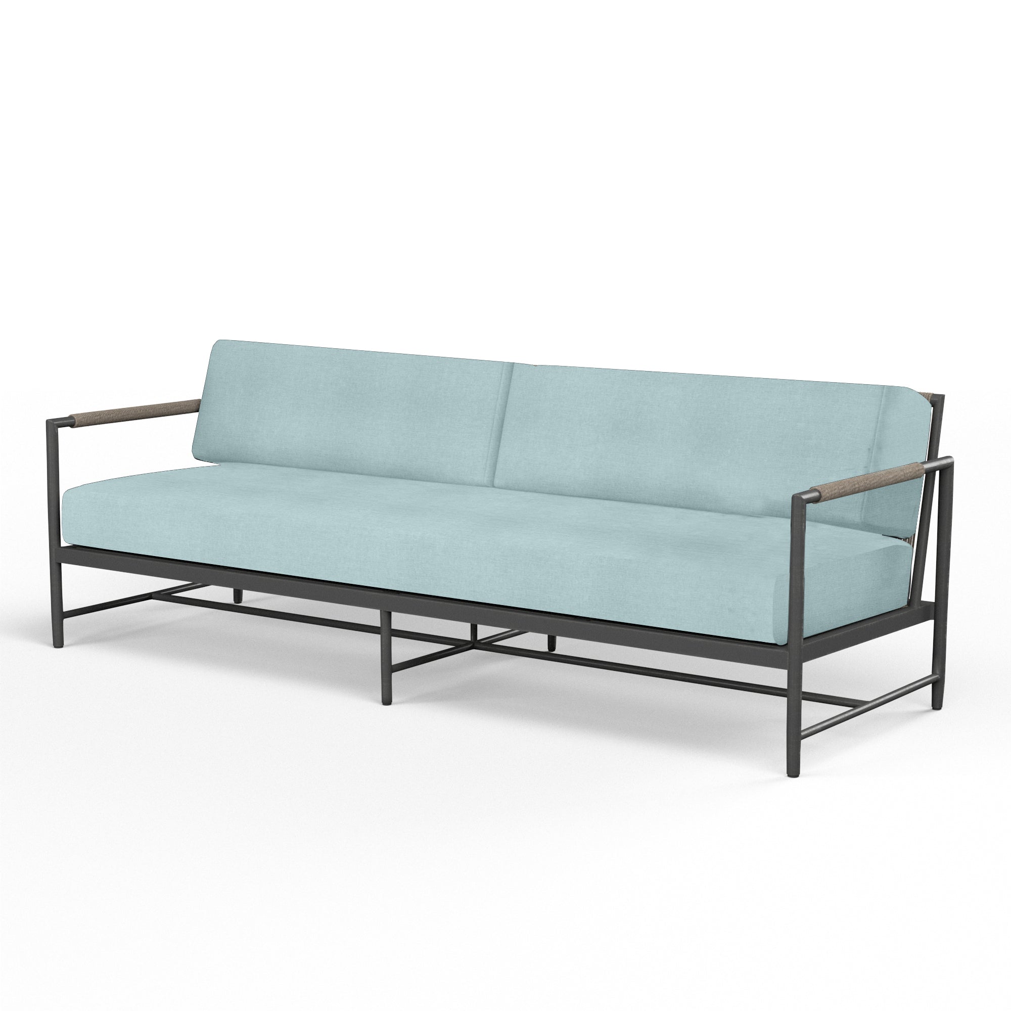 Sunset West Pietra Sofa With Echo Ash Cushion