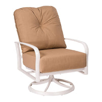 Woodard Fremont Cushion Swivel Rocking Lounge Chair, Aged Teak, Beach Bum Creamsicle (Grade A), Grade A Fabric, Garden Chairs, Lounge Chairs, Fremont, Aluminum, Fabric, Lounge Chairs, Curved, Outdoor