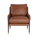 Sunpan Mauti Lounge Chair Brown - Shalimar Tobacco Leather