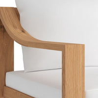 Sunpan Tahiti Dining ArmChair - Stinson White