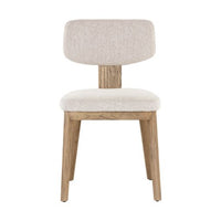 Sunpan Ricket Dining Chair Dark Brown - Dove Cream / Weathered Oak - Dove Cream