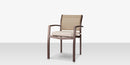 DecoScapes Fusion Aluminum Stackable Arm Dining Side Chair