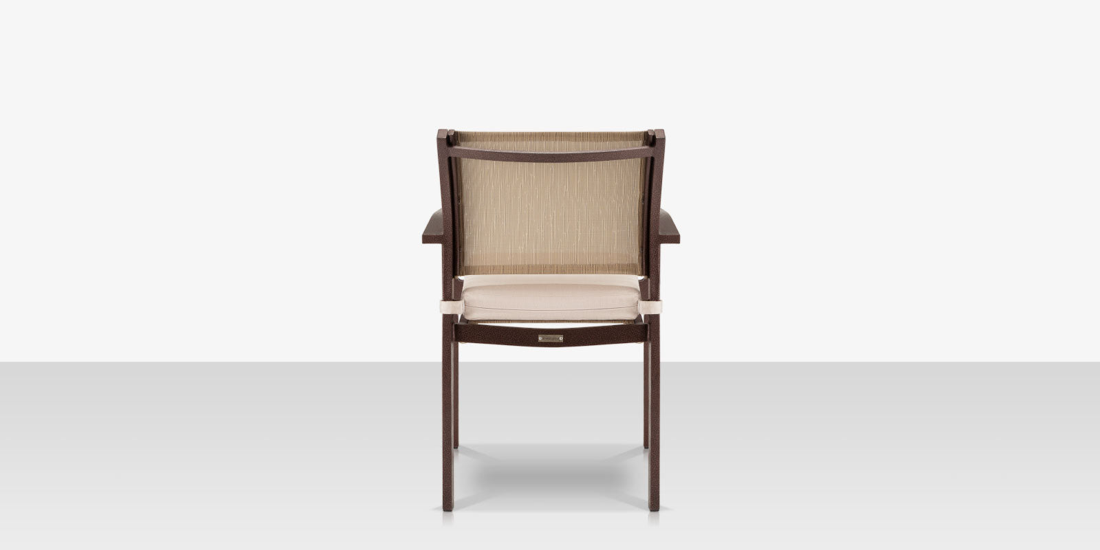 DecoScapes Fusion Aluminum Stackable Arm Dining Side Chair