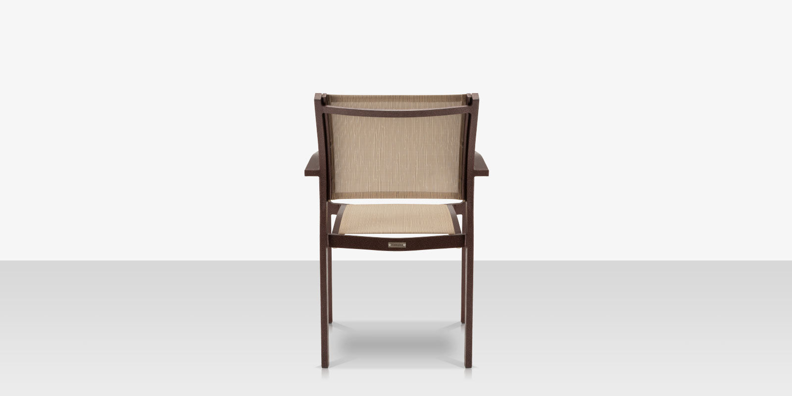 DecoScapes Fusion Aluminum Stackable Arm Dining Side Chair