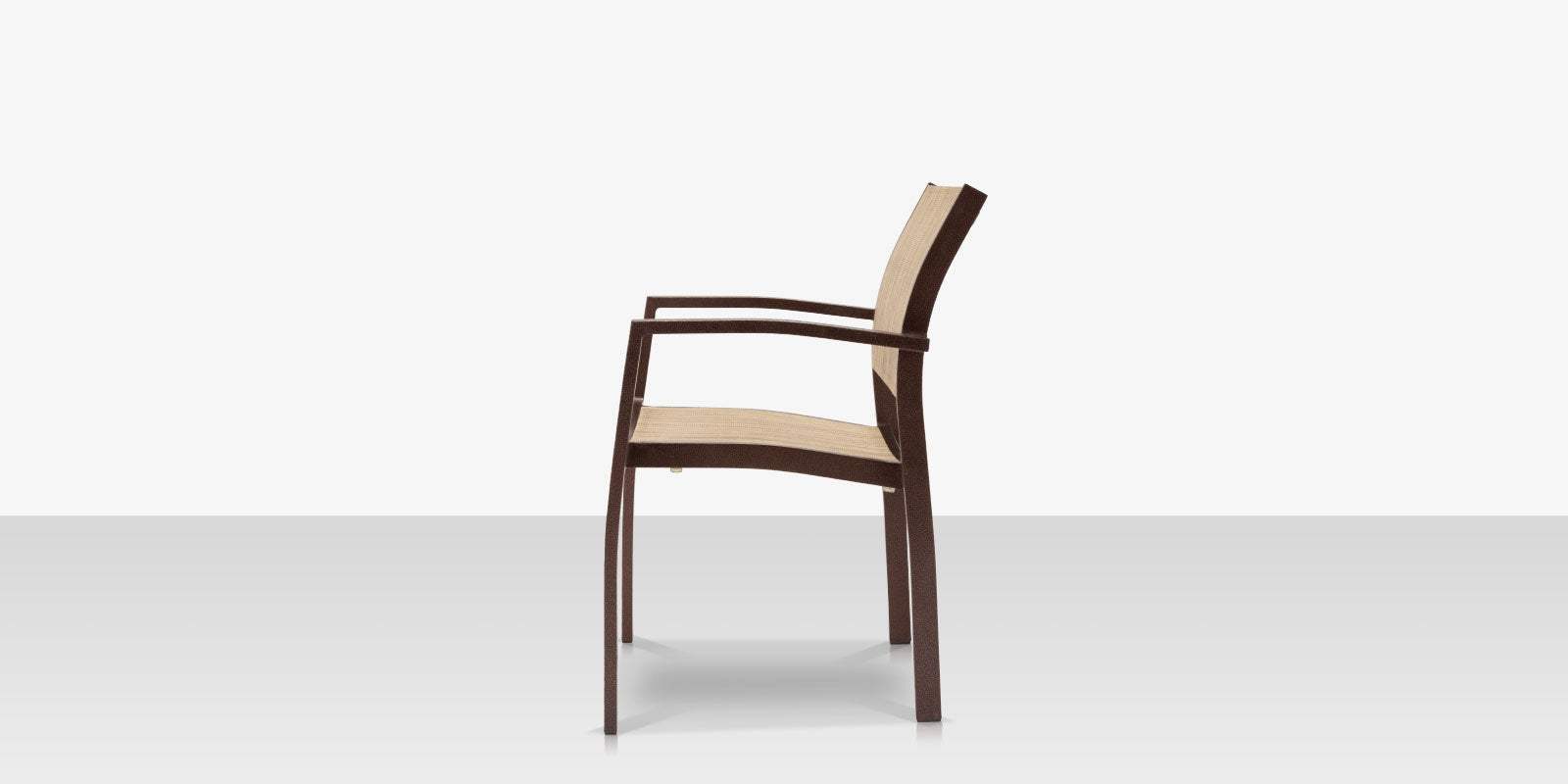 DecoScapes Fusion Aluminum Stackable Arm Dining Side Chair