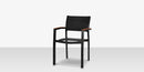 DecoScapes Fusion Aluminum Stackable Arm Dining Side Chair