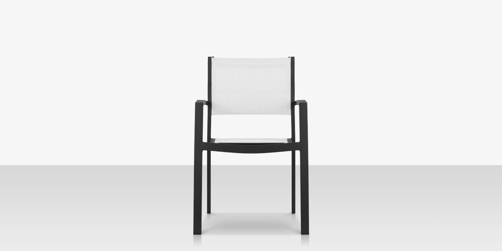 DecoScapes Fusion Aluminum Stackable Arm Dining Side Chair