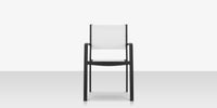 DecoScapes Fusion Aluminum Stackable Arm Dining Side Chair