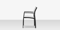 DecoScapes Fusion Aluminum Stackable Arm Dining Side Chair