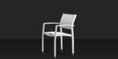 DecoScapes Fusion Aluminum Stackable Arm Dining Side Chair