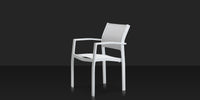 DecoScapes Fusion Aluminum Stackable Arm Dining Side Chair