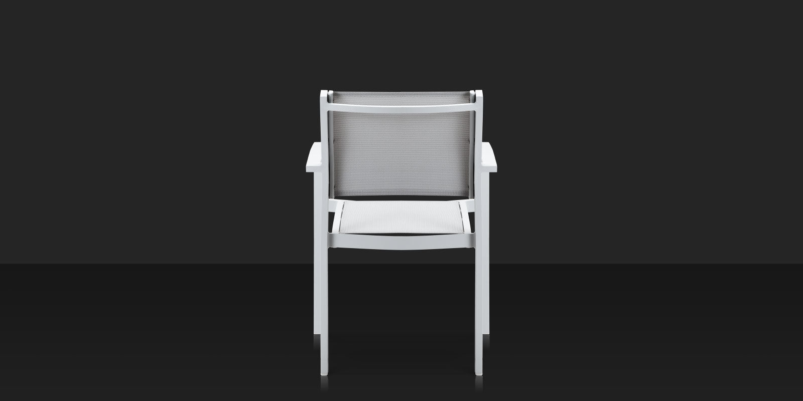 DecoScapes Fusion Aluminum Stackable Arm Dining Side Chair