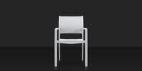 DecoScapes Fusion Aluminum Stackable Arm Dining Side Chair