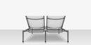 DecoScapes Fusion Aluminum Sling Double Armless Chaise Lounge