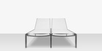 DecoScapes Fusion Aluminum Sling Double Armless Chaise Lounge