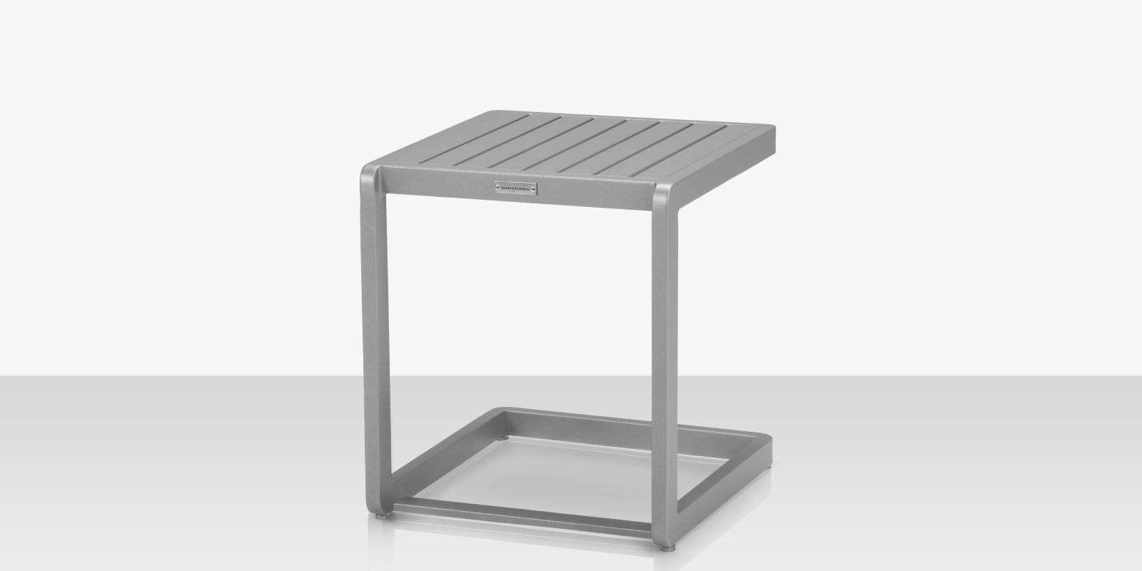 DecoScapes Fusion Aluminum 16'' Wide Square Side Table