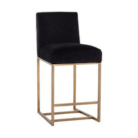 Sunpan Joyce Counter Stool Casablanca Stratus / Cube Black