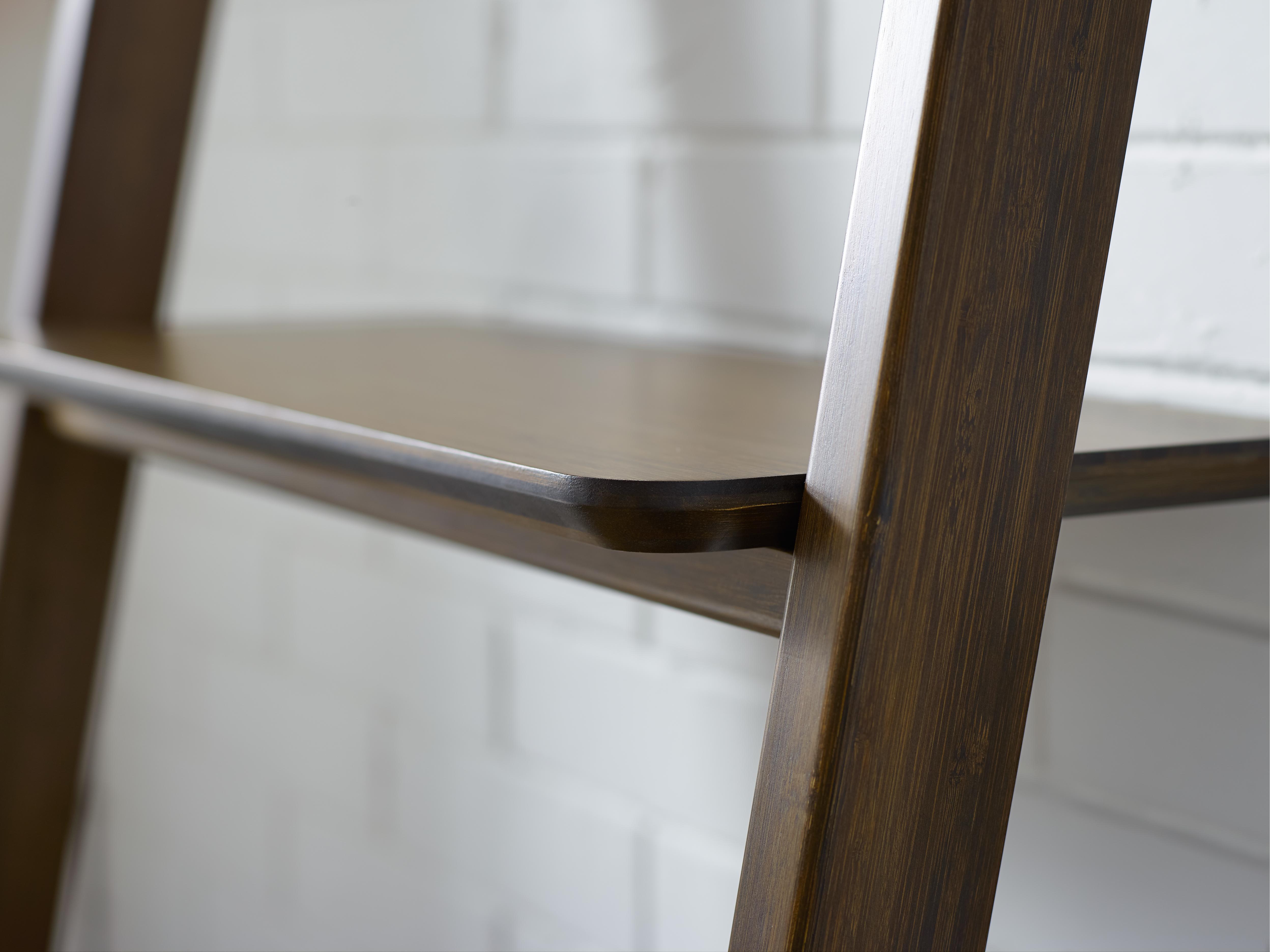 Greenington Currant Leaning Bookshelf, Caramelized / Black Walnut