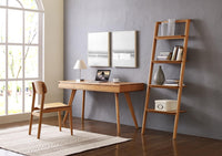 Greenington Currant Leaning Bookshelf, Caramelized / Black Walnut