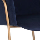Sunpan Odesa Dining Armchair Abbington Navy / Dillon Cream