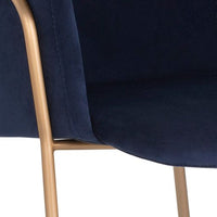 Sunpan Odesa Dining Armchair Abbington Navy / Dillon Cream