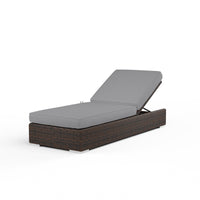 Sunset West Montecito Wicker Adjustable Chaise with Cushion