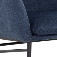 Sunpan Kasen Lounge Chair Belfast Heather Grey / Belfast Navy