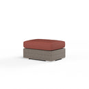 Sunset West Coronado Wicker Ottoman With Cushions