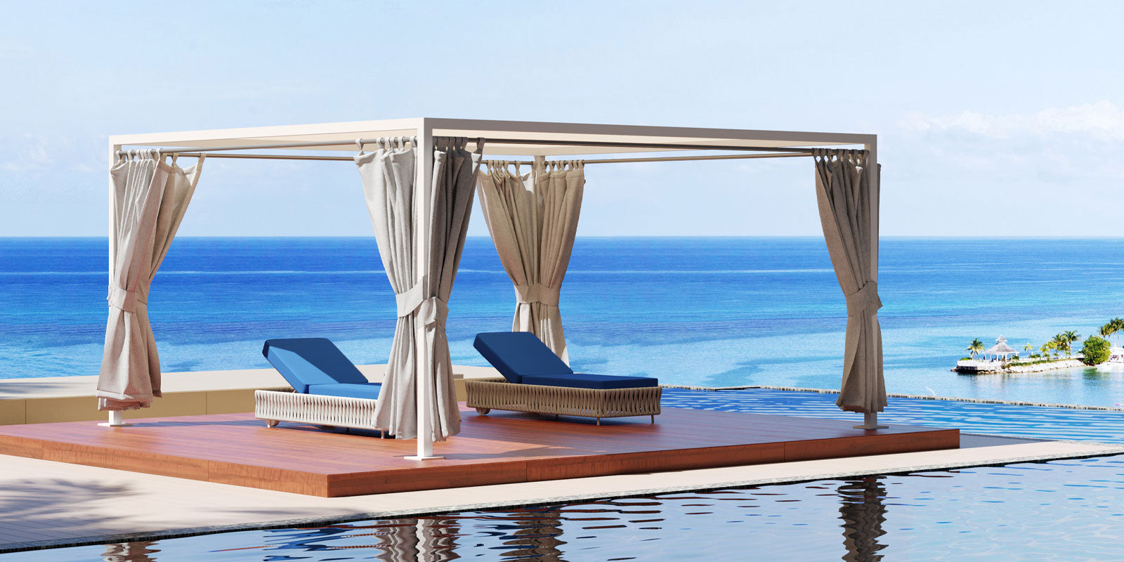 DecoScapes Furniture Breeze Cabana 15"