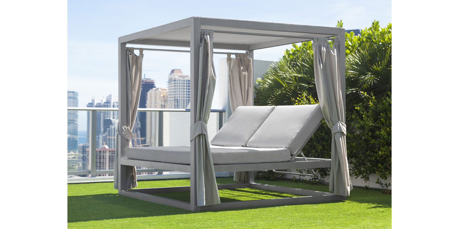 DecoScapes Furniture Breeze Aluminum Daybed Square