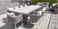 DecoScapes Contemporary Square X Style Dining Table Base