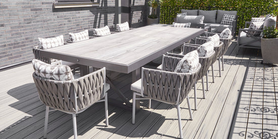 DecoScapes Contemporary Square X Style Dining Table Base