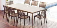 DecoScapes Danish Aluminum Rectangular Dining Table